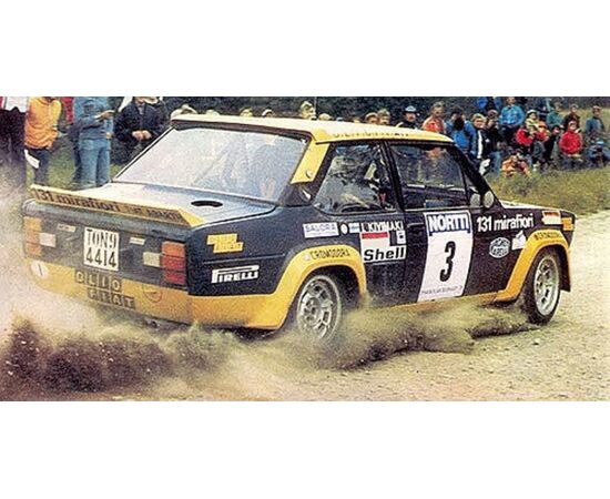 LEM155761203-FIAT 131 ABARTH AUTONOVO - MARKKU ALE N / ILKKA KMMAEKI - WINNER RALLY OF THE 1000 LAKES 1976