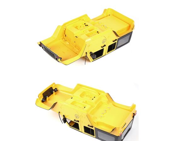 3-XS-59765AY-Jeep Hard Plastic Body Kit Yellow / Wheelbase 313mm