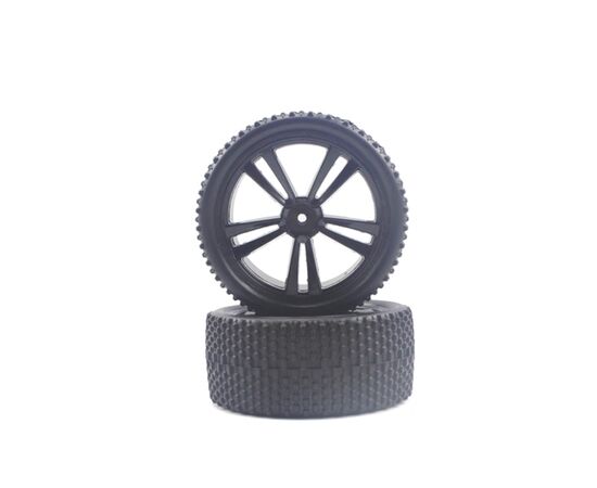 HI31309B-Black Buggy Front Tires and Rims (31211B+31307) 2P