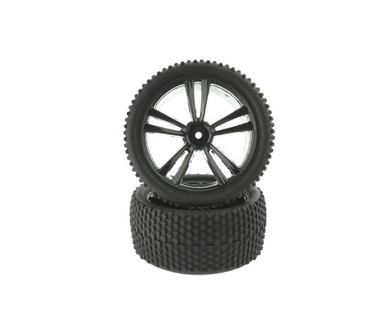HI31310B-Black Buggy Rear Tires and Rims (31212B+31308) 2P