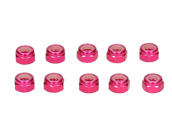 K203000029-Alu Nylon nut pink 5mm