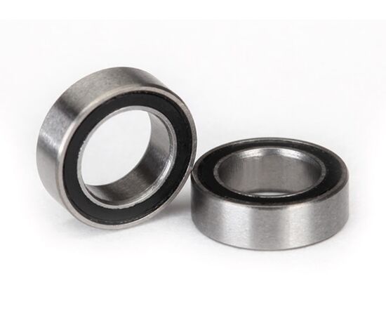 TRX5114A-Ball bearings, black rubber sealed (5x8x2.5mm) (2)