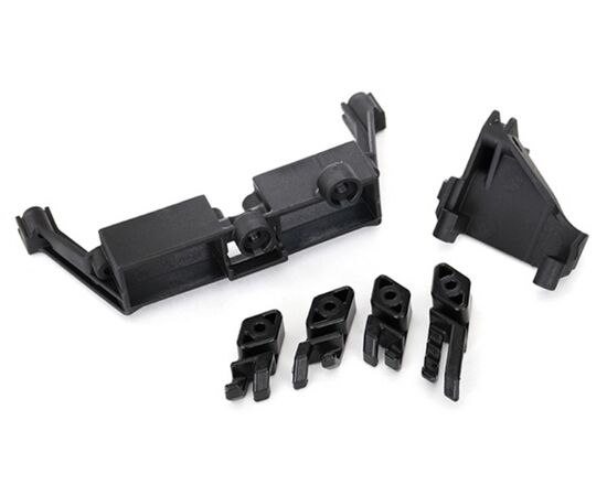 TRX8240-Servo mount, 2-speed/ servo mount, T-Lock/ wire clips