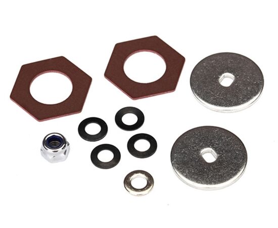 TRX8254-Rebuild kit, slipper clutch (steel disc (2)/ friction insert (2)/ 4.0mm NL (1)/ spring washers (2))