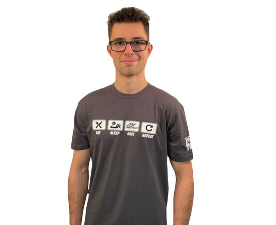 HB204766-HB Racing Eat/Sleep/Race/Repeat T-Shirt (XXXL)