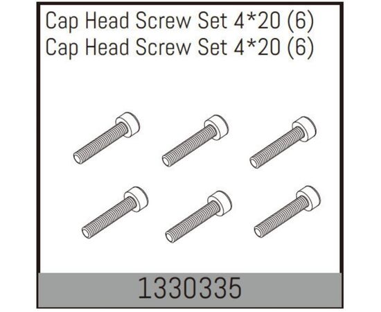AB1330335-Cap Head Screw Set 4*20 (6)