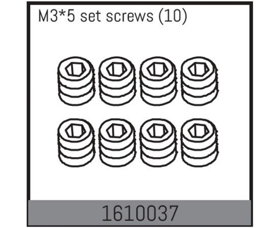 AB1610037-M3*5 set screws (10)