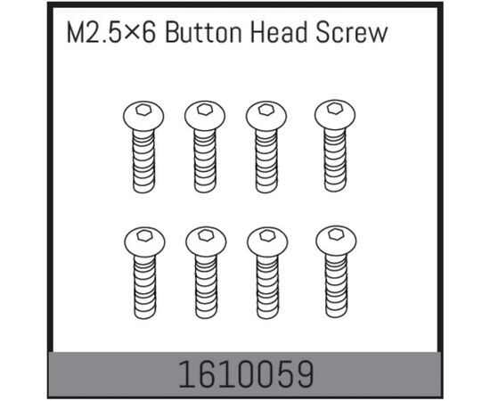AB1610059-??????? M2.5&#215;6 Button Head Screw