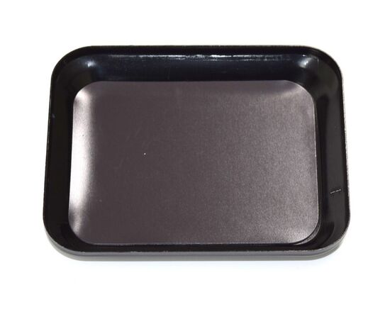 AB3000061-Aluminum bowl with magnet plate black