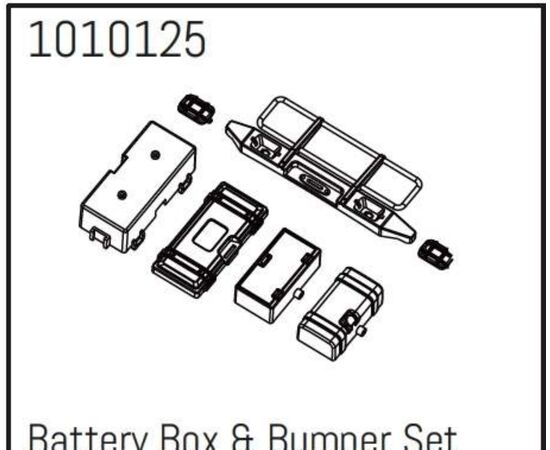 AB1010125-T-Hunter Battery Box &amp; Bumper Set - PRO Crawler 1:18