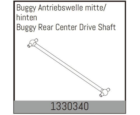 AB1330340-Buggy Rear Center Drive Shaft