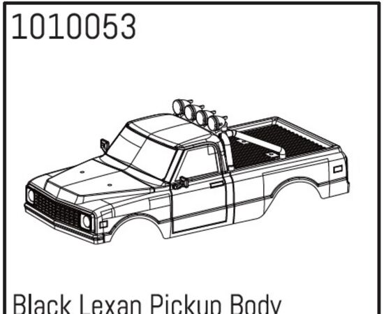 AB1010053-Black Lexan Pickup Body