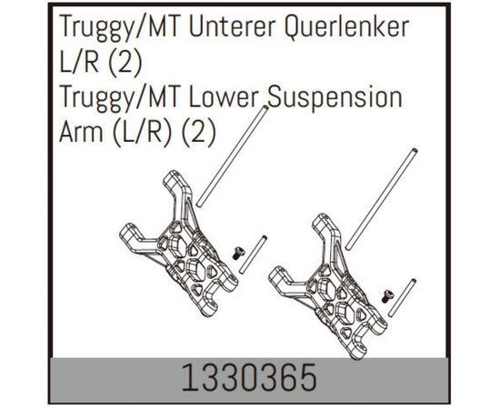 AB1330365-Truggy/MT Lower Suspension Arm (L/R) (2)