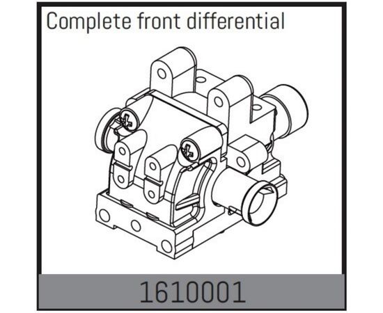 AB1610001-Complete front differential