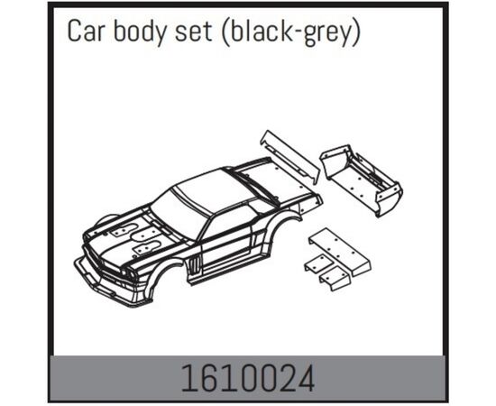 AB1610024-Car body set (black-grey)