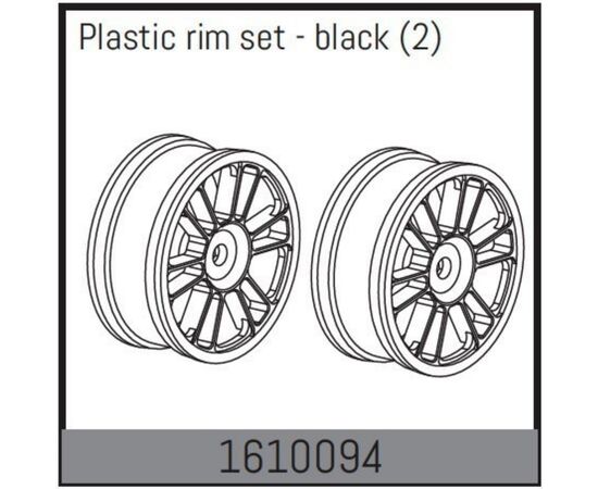 AB1610094-Plastic rim set - black (2)