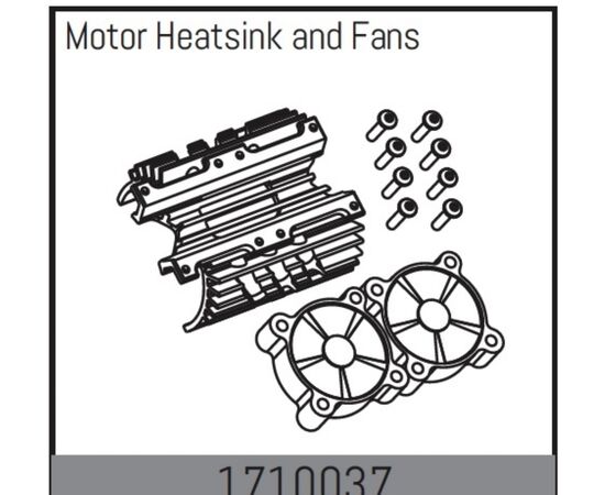 AB1710037-Motor Heatsink and Fans