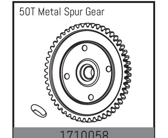 AB1710058-50T Metal Spur Gear