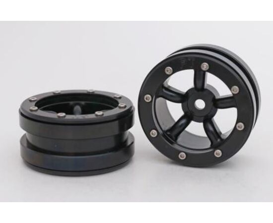 ABMT0010BB-Beadlock Wheels PT-Safari Black/Black 1.9 (2 pcs)&#160;