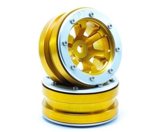 ABMT0060GOS-Beadlock Wheels PT-Claw Gold/Silver 1.9 (2 pcs)