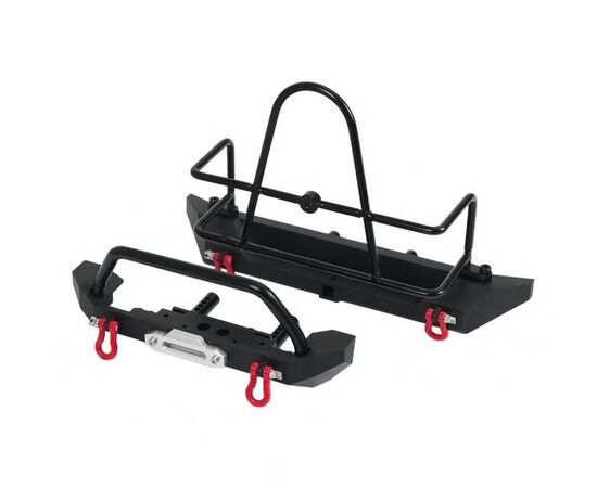 AB2320121-1:10 Metal Bumper f/r with Tire Rack