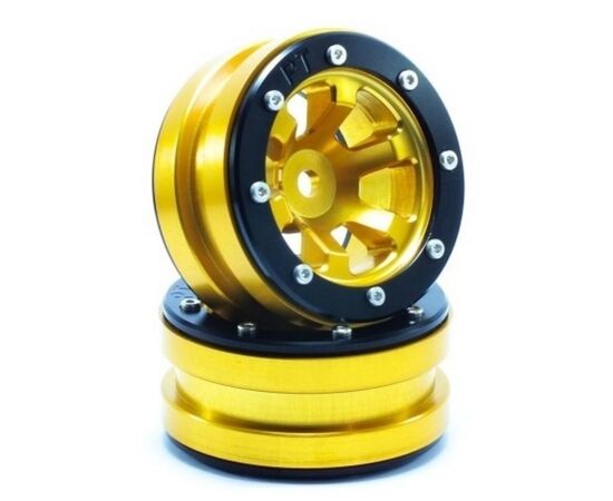 ABMT0060GOB-Beadlock Wheels PT-Claw Gold/Black 1.9 (2 pcs)