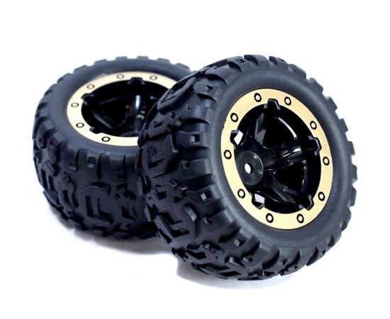 BL540087-Slyder MT Wheels/Tires Assembled (Black/Gold)