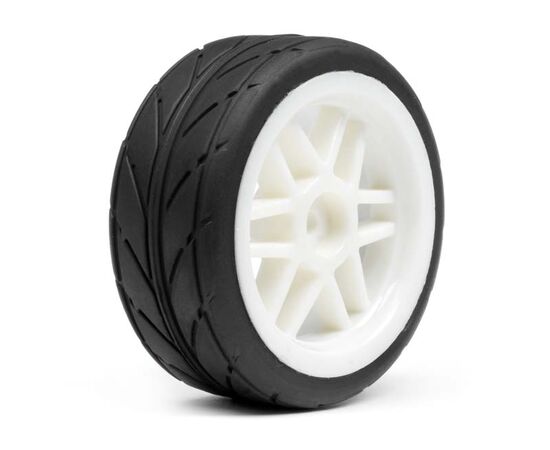 MV22415-STRADA TC Treaded tyre, white 12 Thick spoke wheel assembly