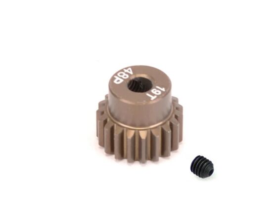 SP011025-3007-01-19T 48DP pinion gear 7075 Aluminum&nbsp; 3.175 bore For 1-10 cars
