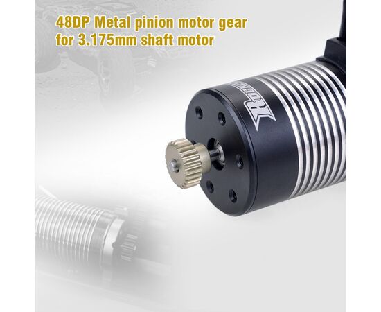 SP011025-3010-01-22T 48DP pinion gear 7075 Aluminum&nbsp; 3.175 bore For 1-10 cars
