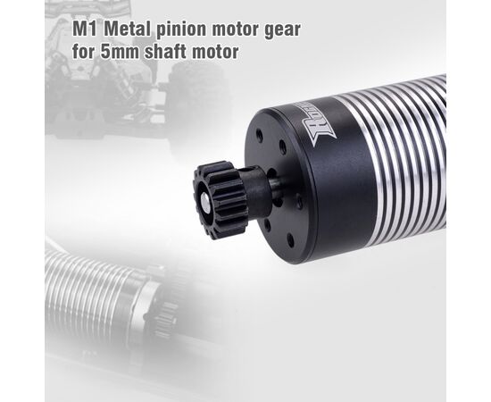SP011025-6014-01-24T M1 pinion gear&nbsp; alloy steel&nbsp; 5.0mm bore for 1/8cars.