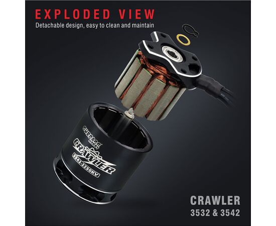 SP-035320-01-1470-Crawler outrunner brushless motor 3532 1470 KV