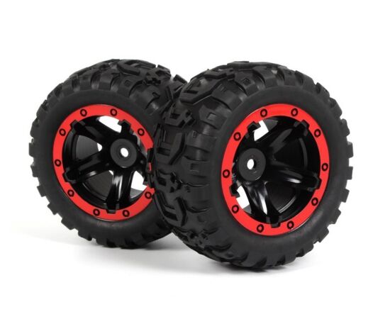 BL540194-Slyder MT Wheels/Tires Assembled (Black/Red)