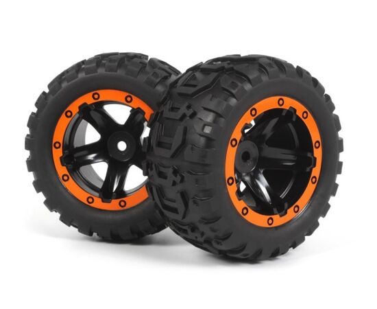 BL540195-Slyder MT Wheels/Tires Assembled (Black/Orange)