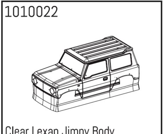 AB1010022-Clear Lexan Jimny Body