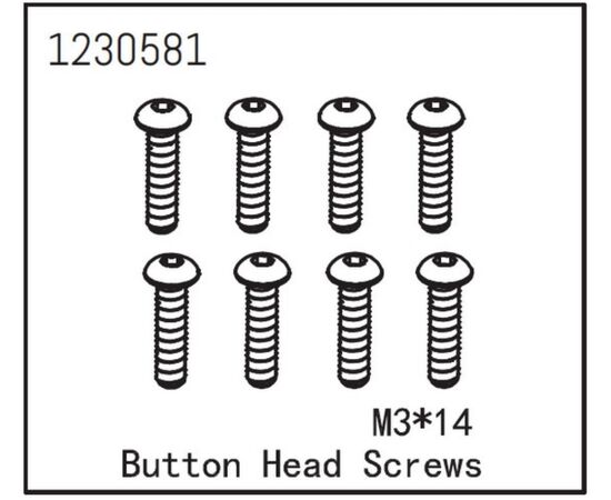 AB1230581-Button Head Screw M3*14 (8)