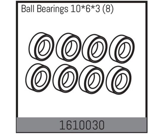 AB1610030-Ball Bearings 10*6*3 (8)