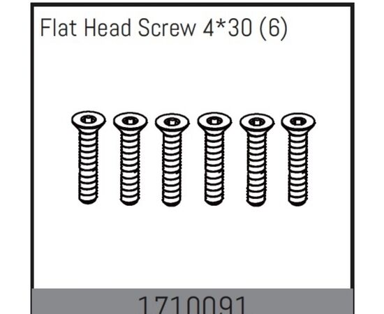 AB1710091-Flat Head Screw 4*30 (6)