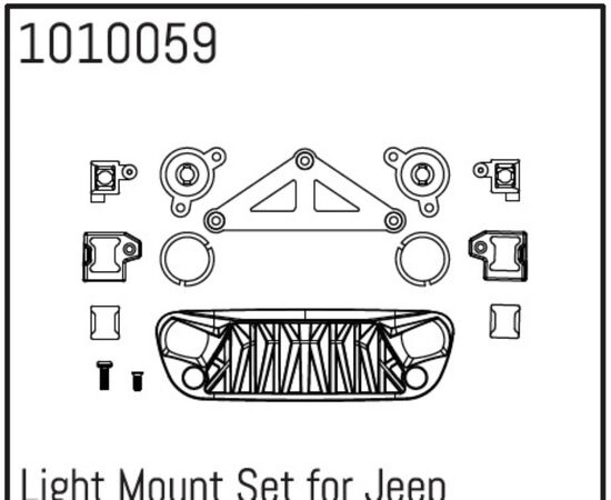 AB1010059-Light Mount Set for Wrangler