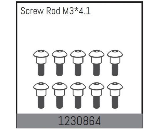 AB1230864-Screw Rods M3*4.1 (10)