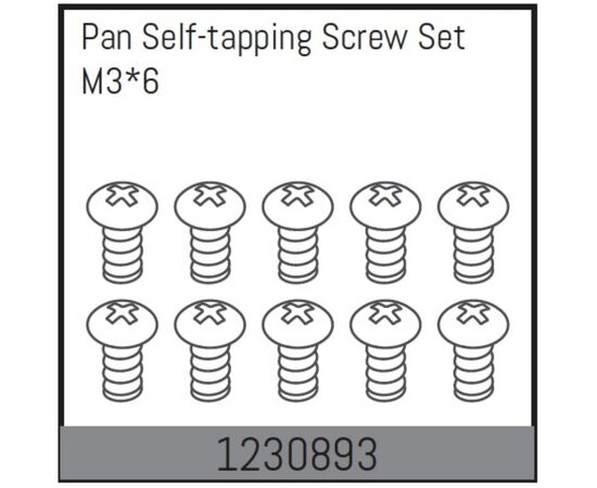 AB1230893-M3*6 Pan self-tapping Screw Set (10)