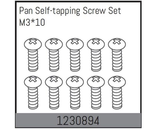 AB1230894-M3*10 Pan self-tapping Screw Set (10)