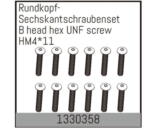 AB1330358-B head hex UNF screwHM4*11