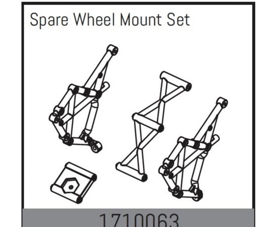 AB1710063-Spare Wheel Mount Set