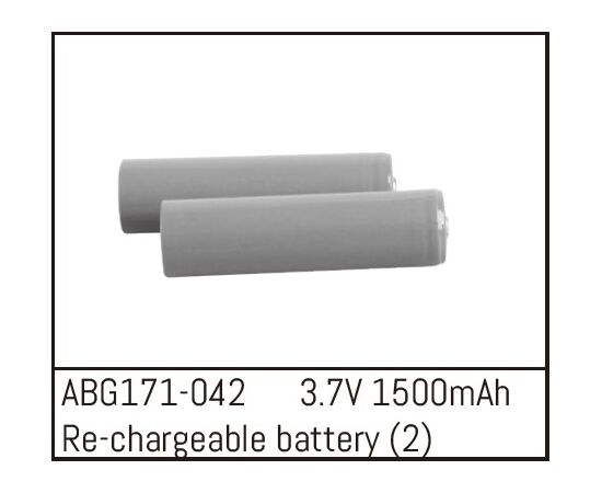 ABG171-042-Re-chargeable Batteries - 3.7V 1500mAh (2)