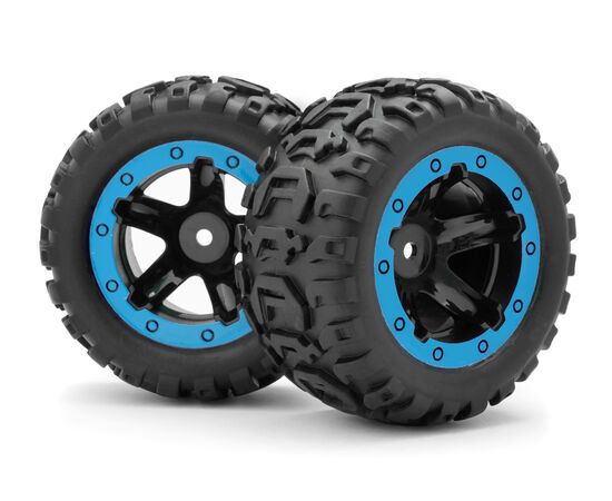 BL540108-Slyder MT Wheels/Tires Assembled (Black/Blue)