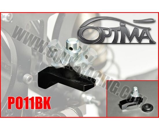 6M-PO11BK-Rear flexible bodyshell support (Black)