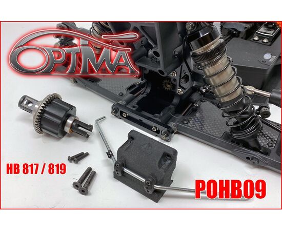 6M-POHB09-OPTIMA diff box for HB Racing 817 / 819 (fast opening)