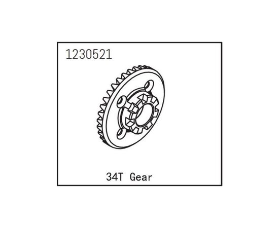 AB1230521-Differential Gear 34T