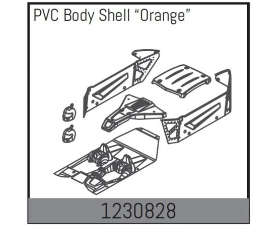 AB1230828-Body Shell Set - Orange